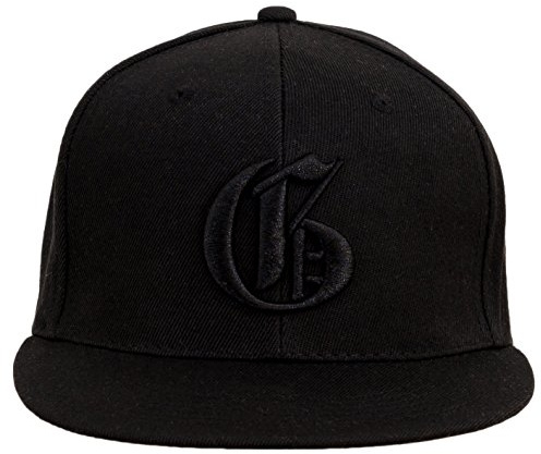 4sold Fullcap, 6-panels basebollkeps, baseball svart Versch snapback, (Designerbasebollkeps, män, kvinnor, unisex, vuxna) hiphopmössa, hysteres-stängning, G, En Storlek