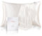 LOOMBERRY 100% Natural 22 Momme Pure Mulberry Silk Pillowcase for Hair and Skin Both Sides 22 Momme Highest Grade 6A with Hidden Zipper (Ivory White, Queen (50x76CM))
