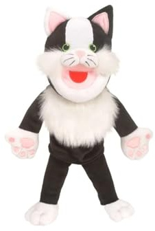 Fiesta Crafts Cat Hand Puppet, Animal Puppet for Kids