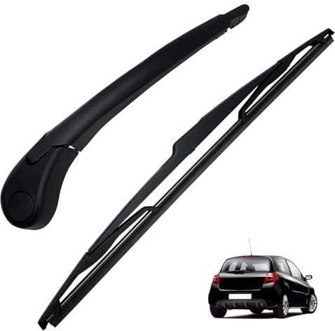 Essuie-glace arrière pour CLIO III 2005-2014, MCamooer Ensemble de bras d'essuie-glace arrière pour CLIO 3 accessoires 7700433319 7701059392
