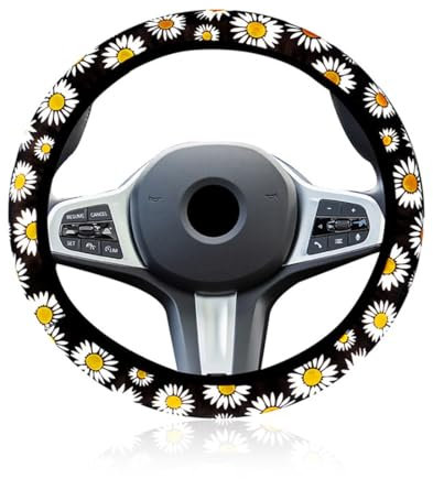 KSUKTSW Housse de Volant Universelle Antidérapante 37-38cm - Accessoires pour Voiture et Décoration