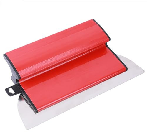 GIONAR Hoja de desnatado de 25 cm, hoja de desnatado para paneles de yeso, herramientas de enlucido de acero inoxidable, paleta de yeso con mango en forma de Z, para paneles de yeso, paneles de yeso,