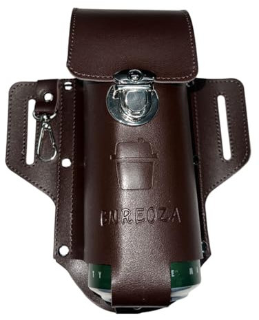 BNREOZA 1 pezzo Cintura Porta Birra, Porta Bottiglia di Birra in Pelle, Porta Birra Portatile, Cintura Birra come regalo creativo per gli uomini, facile da trasportare, mani libere