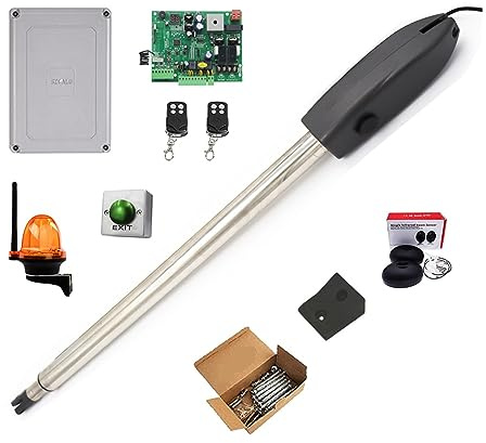Motor Puerta Corredera, Kit de abridor automático de portón Operador de portón simple de servicio liviano for un solo de hasta 19 pies O 660 libras Motor de portón para abridores automáticos de porton