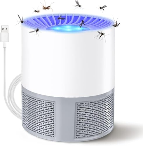 Lámpara Antimosquitos Eléctrico, Mata Mosquitos USB Anti Mosquitos Killer, Portátil Lampara Mosquitos Interior Exterior Eliminador de Insectos Moscas para Doméstico, Dormitorio, Cocina,Cámping,Jardín