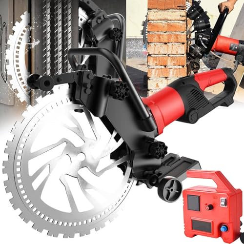 aromaoveite 8900w Electric Concrete Saw 16.5 Wet/Dry Circular Saw + Blade and Water Fed Dust,Incl Water Line,For Granite, Porcelain, Wood,Concrete, Stone,1SawBlades