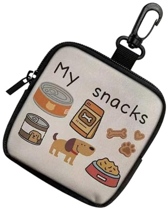 Borsa per snack per l'addestramento degli animali domestici, contenitore portatile per cibo, borsa ricompensa per cuccioli e piccoli animali, per attività all'aperto, campeggio, escursionismo, snack