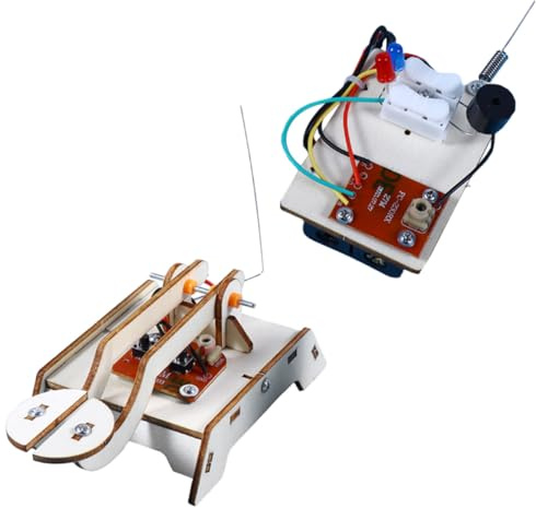 UPKOCH Telegrafo in Legno Fai da Te 2 Pezzi, Kit Scientifico Educativo, Giocattolo per Esperimenti e Apprendimento Precoce, Attività Manuale Stem Famiglia