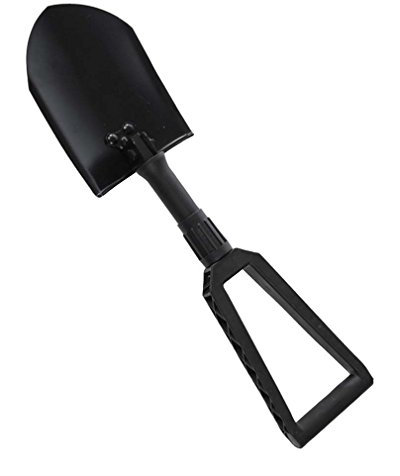 Mil-Tec Unisex – Erwachsene Dreifachspaten-15522150 Dreifachspaten, Schwarz, 2 mm