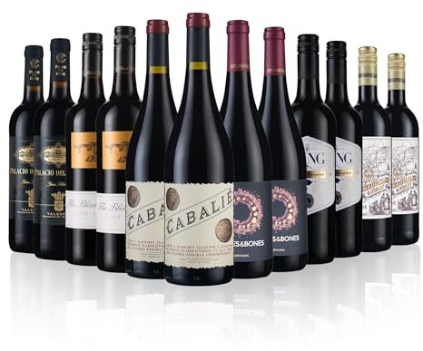 Laithwaites Big Red Wine - Case of 12 Mixed Bottles (75cl) - Spanish, French & Portuguese Variety - Cabalié, Aluado Alicante Bouschet, Lobo e Falcao & More