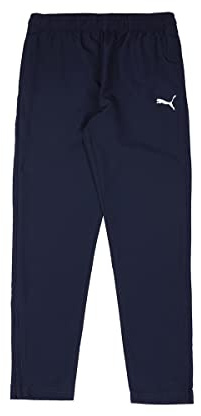 Puma Unisex Kinder teamRISE Sideline Pants Jr Jogginghose, Peacoat-Puma White, 152