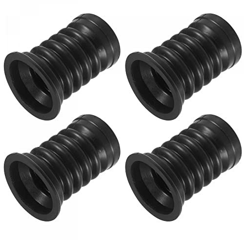 sourcing map Lavadora Máquina Desagüe Tubería Sello Silicona Sellado Tapón Anillo para Baño, Cocina, Lavandería Cuarto, 59mm, Negro Paquete de 4