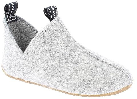 Living Kitzbühel Slipper Filz mit Mittelnaht Hausschuh, Nebel, 27 EU