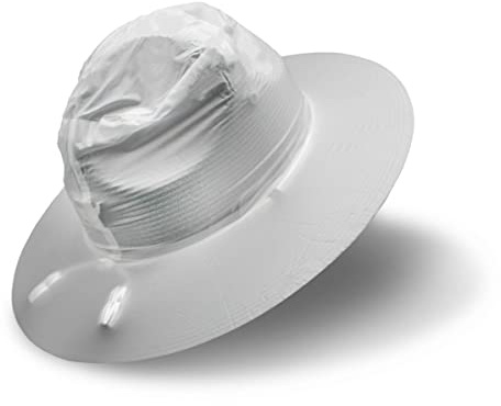 Phillips Brush Reusable Rain Hat Cover, Clear Waterproof Vinyl, Large