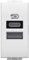 Bticino N4191AC Caricatore USB con due ingressi tipo A e C, da installare nella placca Livinglight, per ricaricare un dispositivo elettronico fino a 15W o due dispositivi assieme, 1 modulo, bianco