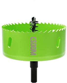 CSOOM 105mm M42 Bi-Metall-Lochsäge Bohrkrone Für Arbeiten in Gipskarton, Kunststoff, Holz, dünnes Metall, dünnem Stahl-blech, Hochleistungs-Bohrwerkzeug