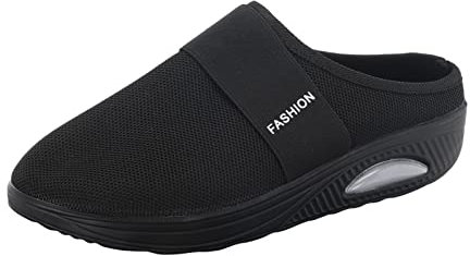 Orthopädische Hausschuhe Damen Mit Fußbett - Diabetiker Schuhe Air Cushion Luftkissen Lässige Slip On Walkingschuhe Sandalen