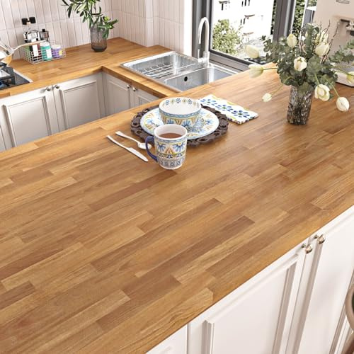 Yullpaper Wood Panel Wallpaper 40 X 800cm Washable Kitchen Worktop Covering Wood Effect Vinyl Self Adhesive Brown Wallpaper for Walls Sticky Back Plastic Furniture Vinyl Wrap for Cupboards Wall Paper