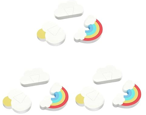 COHEALI 9 Stk kinder sicherheit sicherheitsleine für kinder türschutz stopfen Fingerschutz der Tür Klemmschutz mit Regenbogenmuster Tür Stecker Schutzausrüstung tür zubehör Einklemmschutz