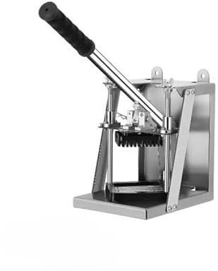 Cortador de Batatas em Tiras - Máquina Manual de Aço Inoxidável para prender na Parede para Uso Profissional e Doméstico