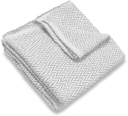 HIPERMANTA Manta Fina Muy Suave Plaid Sofa. Colcha Multiusos Sofa o Cama. Manta Calentita. Plaid Multiusos Cubresofa. Comoda Practica Suave Calida. Modelo Bergen 120x180 cm Color Gris Claro