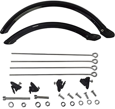 KESOTO Juego de Guardabarros Plegables para Bicicleta, Universalmente Compatibles con Ruedas Delanteras Y Traseras, Fabricados en Material PP para Actividade, 20 Pulgadas