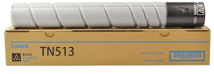 Cartuccia toner compatibile TN513 A33K031 per Konica Minolta Bizhub 454 454E 554 554E, stampa trasparente con chip, 24400 pagine toner nero, 1 confezione