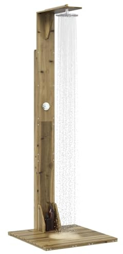vidaXL Ducha Exterior 214,5 cm Natural