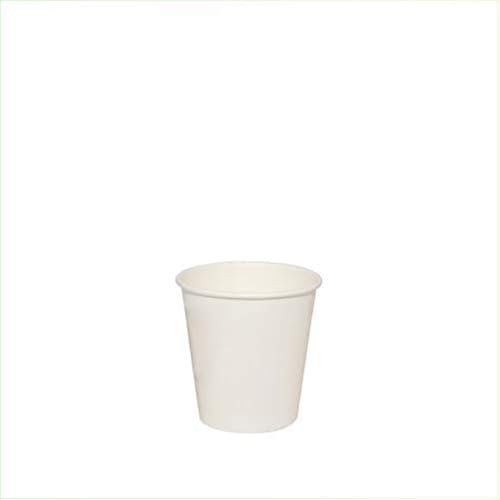 VASOS DE PAPEL PARA CAFÉ 75ML DE CAPACIDAD, DE COLOR BLANCO, VASOS DE PAPEL DESECHABLES Y BIODEGRADABLES 10CF X 50PZ VASOS DE CARTON