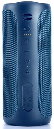 SOWO Waterproof Speaker Bluetooth Wireless- Portable Speaker Loud with Built-in Subwoofer and Tweeter, Extra Bass, Stereo Sound, IP67, Colorful Lights for Party, Outdoor, Camping - Blue