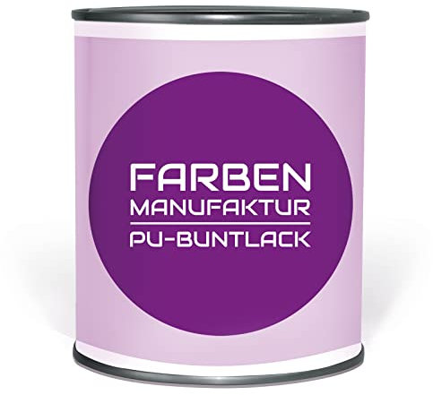 Buntlack PU Satin Decklack Premium Acryl Lack RAL sdgl. Renovierfarbe 1L Holzfarbe Küchenfronten, Bootslack, Türen, Farbe: ca. RAL 7005 Mausgrau, Größe: 1L