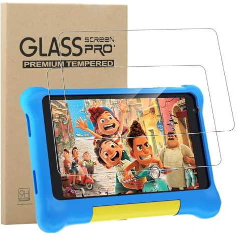 MEMELOKA Protector de Pantalla para HiGrace Niños Tablet 7 Pulgadas, 2 Piezas[Antiarañazos][Antihuellas][Alta Sensibilidad] 9H Dureza Cristal Templado HiGrace Kids Tablet 7 Pulgadas