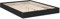 vidaXL Bettgestell Schwarz 120x190 cm Holzwerkstoff