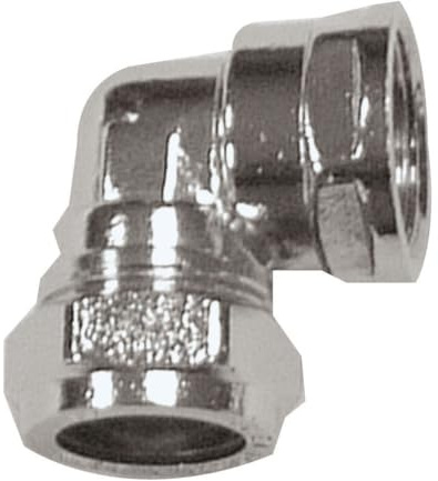 Gomito cromato femmina da 28 mm x 2,5 cm (noto come gomito a compressione cromato/raccordi cromati/gomito cromato – disponibile in 15 mm, 22 mm, 28 mm, 1/2 BSP, 3/4 BSP e 1 BSP)