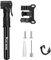 Fahrradpumpe Klein, Mini Luftpumpe Fahrrad, Fahrradpumpe Mini, 100PSI Aluminium Tragbare Pumpe mit Montagehalterung, Tragbar Bike Pump Fahrradluftpumpe für alle Ventile, MTB Rennrad, Ball Pumpe