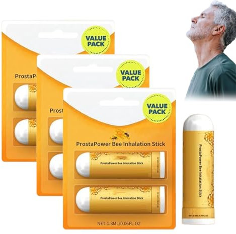 LEFUN ProstaPower Bee Inhalation Stick, LEFUN Prostate Inhaler, LEFUN Inhaler, LEFUN Bee Inhaler, Biancat Beeboom Nasal Inhaler Stick, Prostate Wellness Nasal Inhaler, Restores Vitality (3pcs)