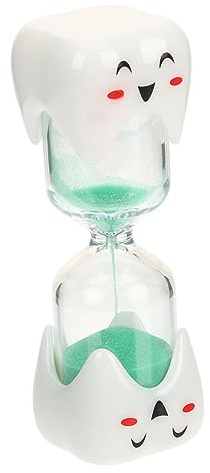 Cabilock Minuteur de Brosse à Dents Garçon et Sablier Créatif 2 Matériau Encourage Brossage d'anniversaire Sablier pour Salle de Bain