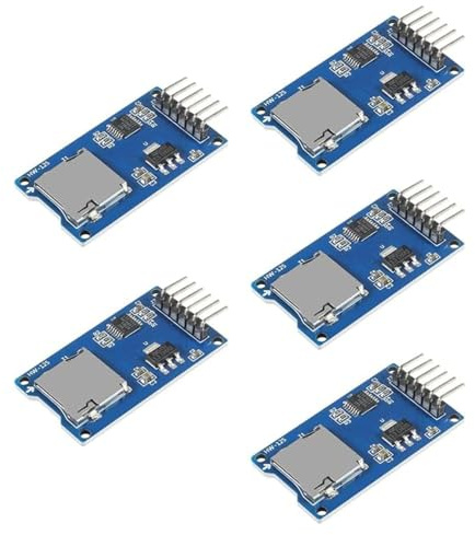 Förpackning med 5 SPI-läsare mikrominne SD TF-kort minneskort skärmmodul kompatibel med Arduino