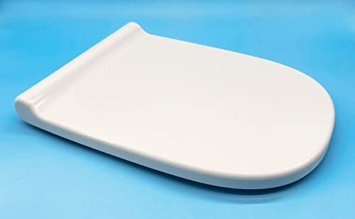 Tapa de Inodoro Compatible con Modelo Roca Dama Retro | Bisagras de Acero Inoxidable | Caida Amortiguada | Desmontable para Limpieza | Alta Resitencia