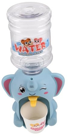 BESPORTBLE Mini Cartoon Elephant Water Dispenser Simulation Drinking Fountain Model for Educational Plaything for Kitchen Role Play Fun Drink Dispenser