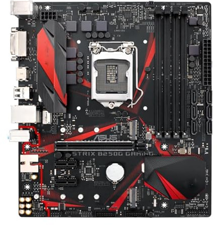 Cartes mères d'ordinateur Carte mère Fit For ASUS ROG STRIX B250G GAMING compatible avec les processeurs Core i3-7100, i5-6400, i5-7600, i7-7700, Pentium G4600, Intel B250 4xDDR4 64 Go Cartes mères d'