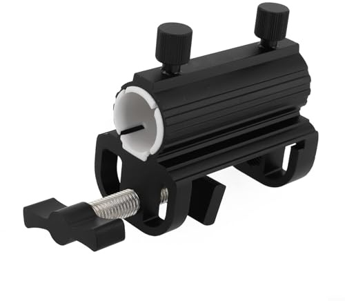 Support de parapluie compact et robuste en aluminium pour parasol sur terrasses, clôtures et bateaux (noir)