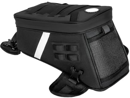 Zaino da serbatoio per moto, 5 l, antiscivolo, riflettente, con elastico, impermeabile, accessorio per bicicletta, per viaggi, ciclismo, escursionismo, fitness