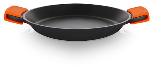 Orbegozo PDA 2032 Paellera de Aluminio Fundido Indeformable, 2.6 L, Superficie Antiadherente Libre de PFOA, Asas de Silicona