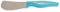 Cuchillo para panecillos de acero inoxidable con mango azul y filo ondulado (cuchillo para panecillos).
