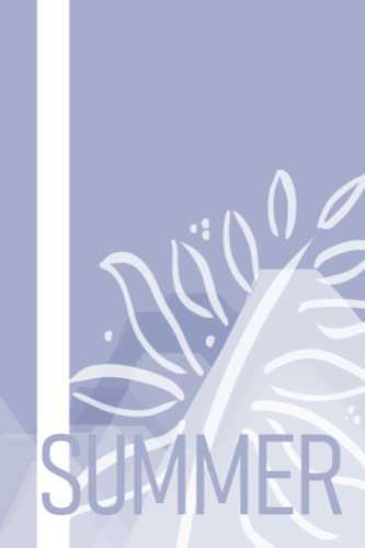 Summer Writing - Lilac: Summer vibes brigt Printable Notebook or organizer, 50 Pages 6x9 inch Daily Journal (Mood)