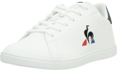Le Coq Sportif Courtset_2 GS Basket, Optical White/Dress Blue, 36 EU, Abito Bianco Ottico, Blu, 36 EU