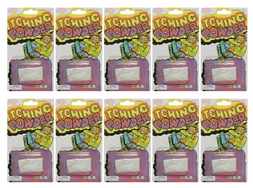 Prank Polvo para picor, juego con 10 polvos de picor extremadamente fuertes, Creative Itchy Powder Prank, juguete de parodia de broma, seguro para picazón