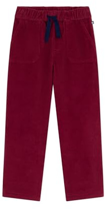 Petit Bateau Pantaloni Dritti per Bambini in Velluto Tinta Unita, Amaranto, 12 Anni