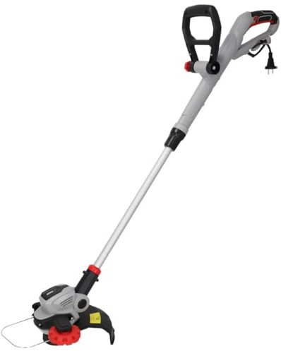 Dedra Desbrozadora eléctrica Garden DED8695 550 W 10000 rpm en embalaje de cartón, diámetro de corte 30 cm, fuerte 550 W, peso ergonómico ligero 2,1 kg, mango ajustable y cómodo